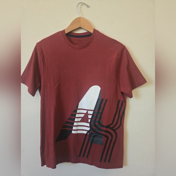 Armani Exchange Other - Armani Exchange Red Short Sleeve Tee with Graphic Design